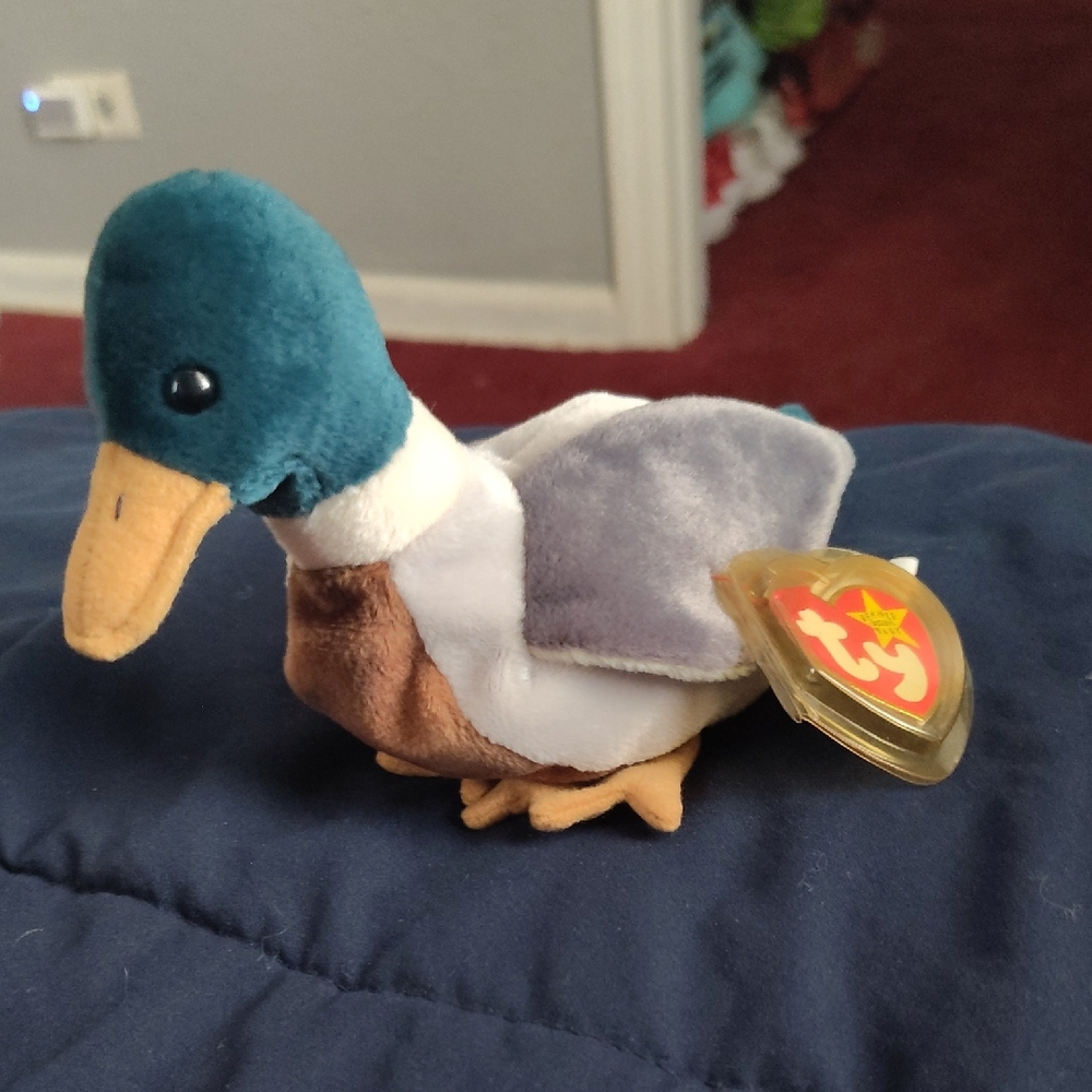 Ty Beanie original Baby Jake the Mallard Duck 1998